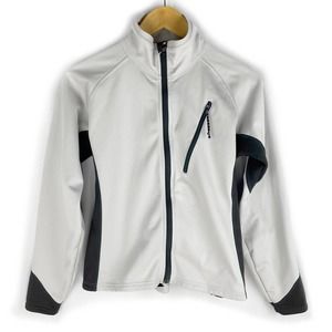 Pearl Izumi Vintage Windbreaker Gray Y2K Retro Running Track Jacket S